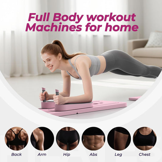 Multifunctional Pilates Board, Sets 7-In-1 Pilates Reformer Machine