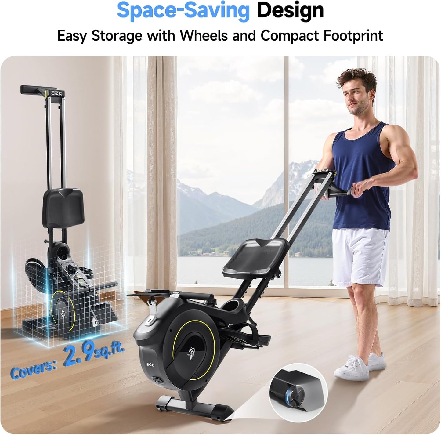 YPOO Rowing Machine for Home