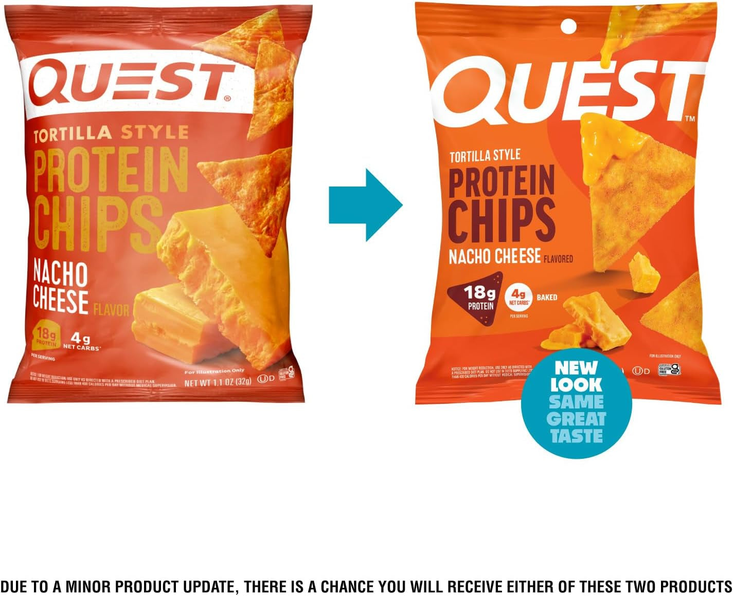 Nutrition Nacho Cheese Tortilla Style Protein Chips (Pack of 12)