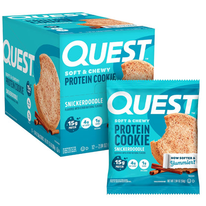 Quest Nutrition Snickerdoodle Protein Cookie 12 Count