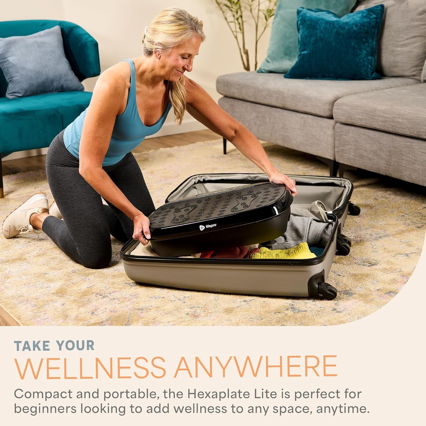Lifepro Hexaplate Lite Vibration Plate Exercise Machine