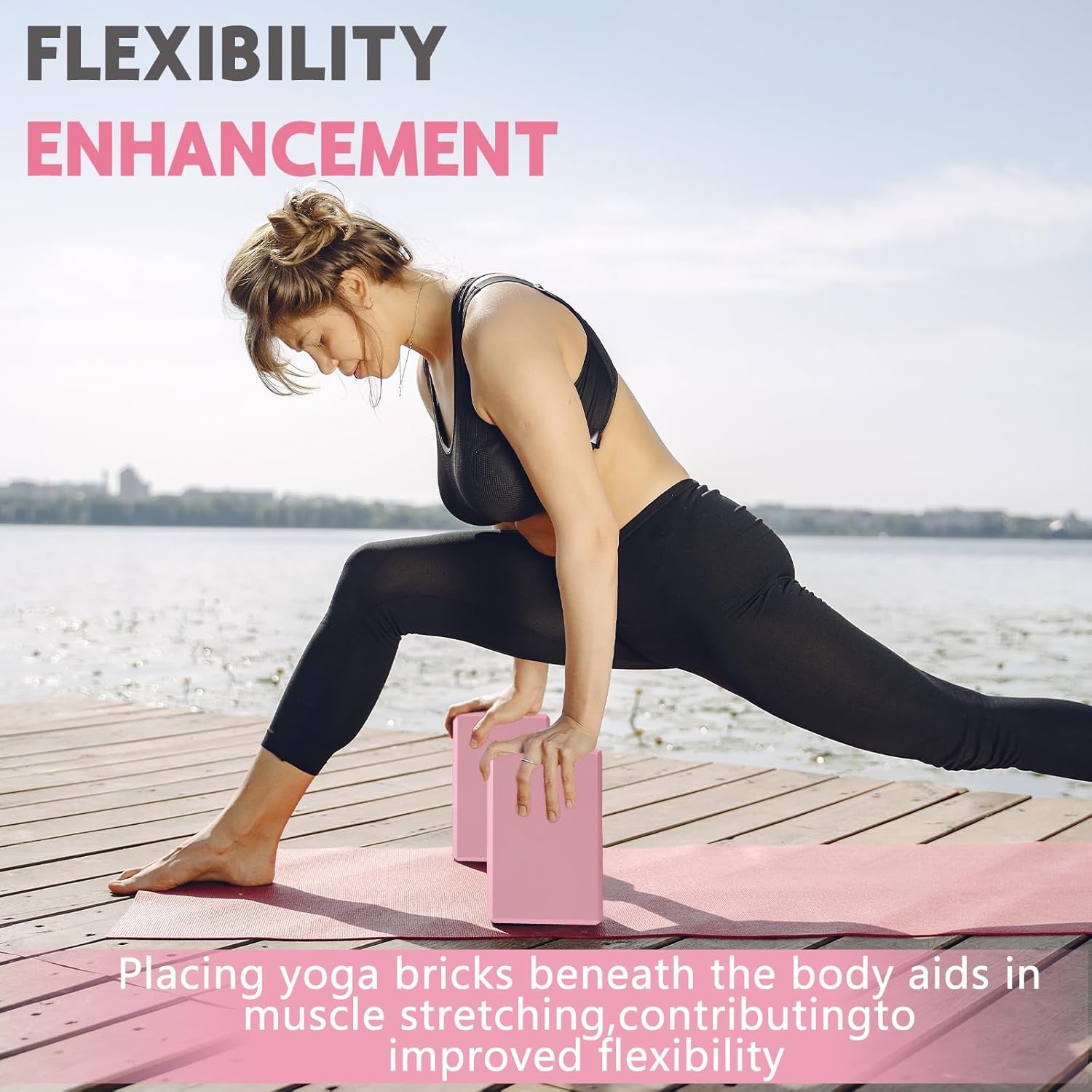 9"X6"X3" Yoga Blocks, Soft Non-Slip Surface Premium Foam Blocks