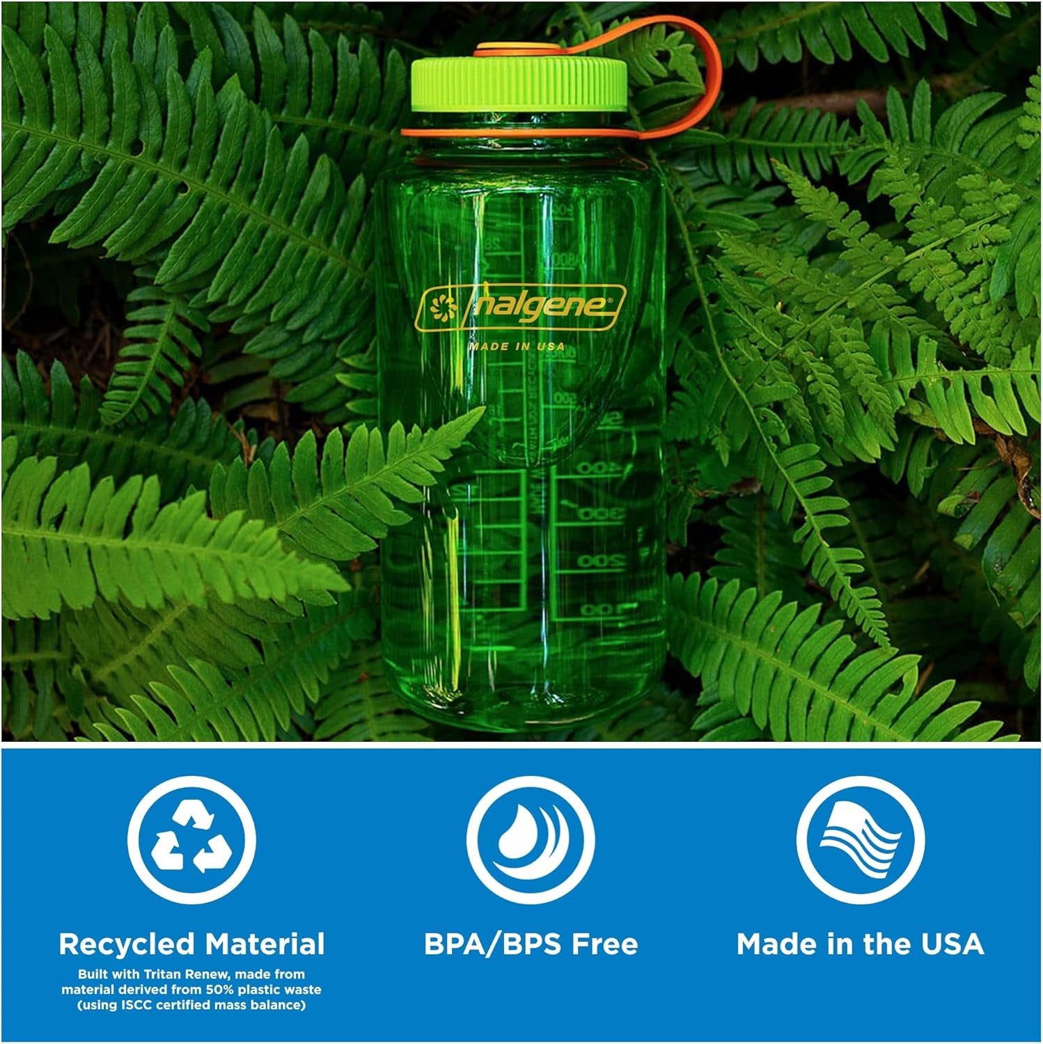 Nalgene 32 oz Wide Mouth Water Bottle | BPA-Free