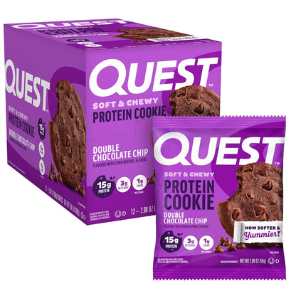 Quest Nutrition Double Chocolate Chip Protein Cookie 12 Cookies