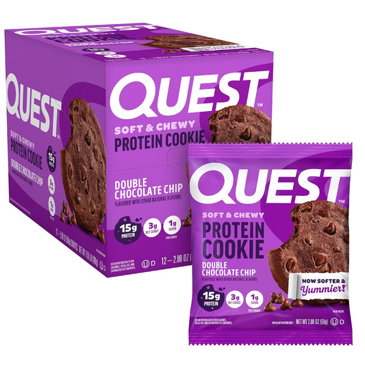 Quest Nutrition Double Chocolate Chip Protein Cookie 12 Cookies