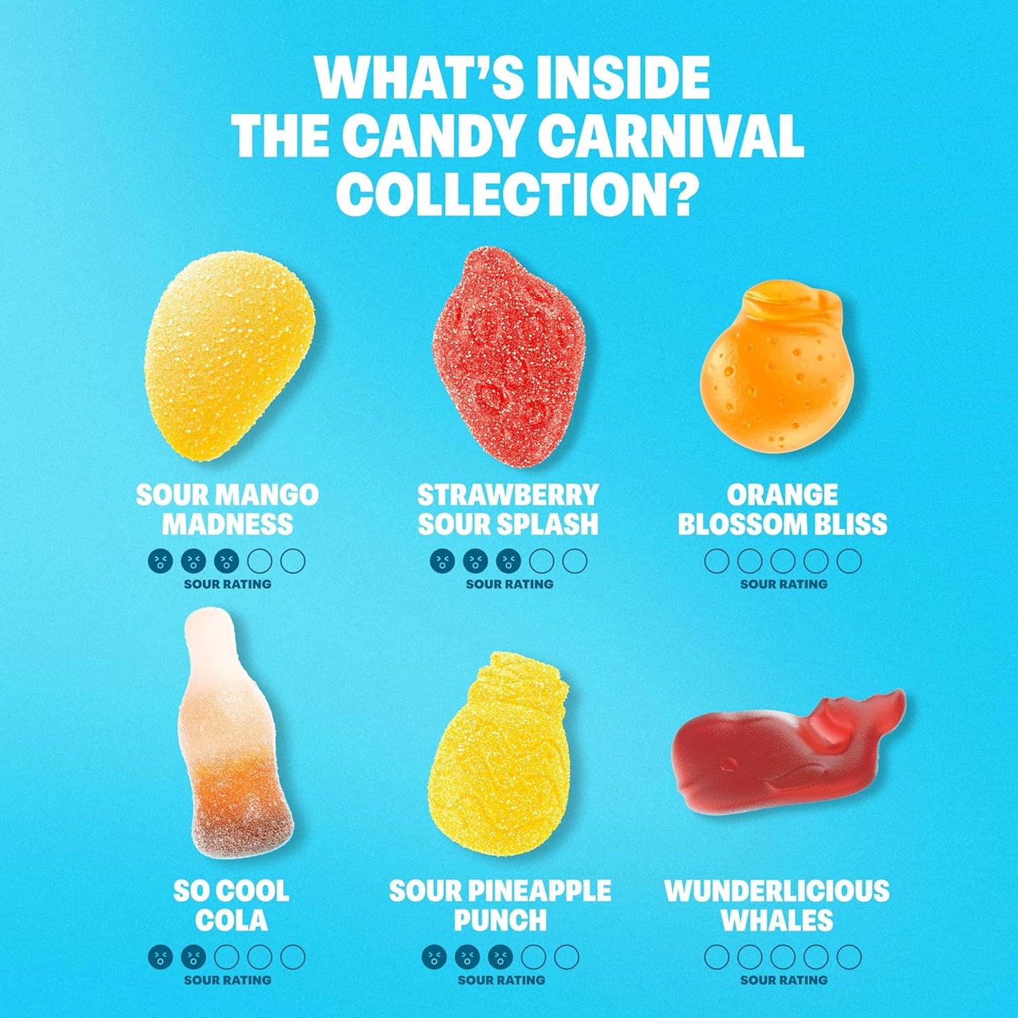 Shameless Snacks Carnival Gummy Candy Variety Pack