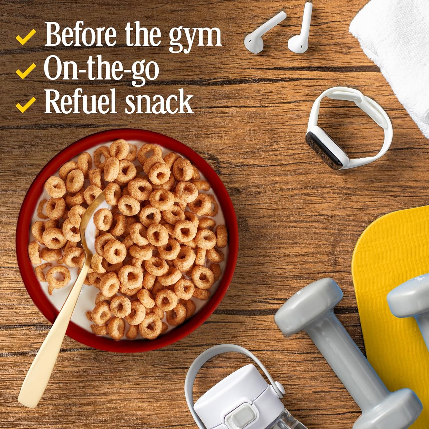 Cheerios Protein Cereal, Cinnamon, 8G Protein, Family Size, 15 oz