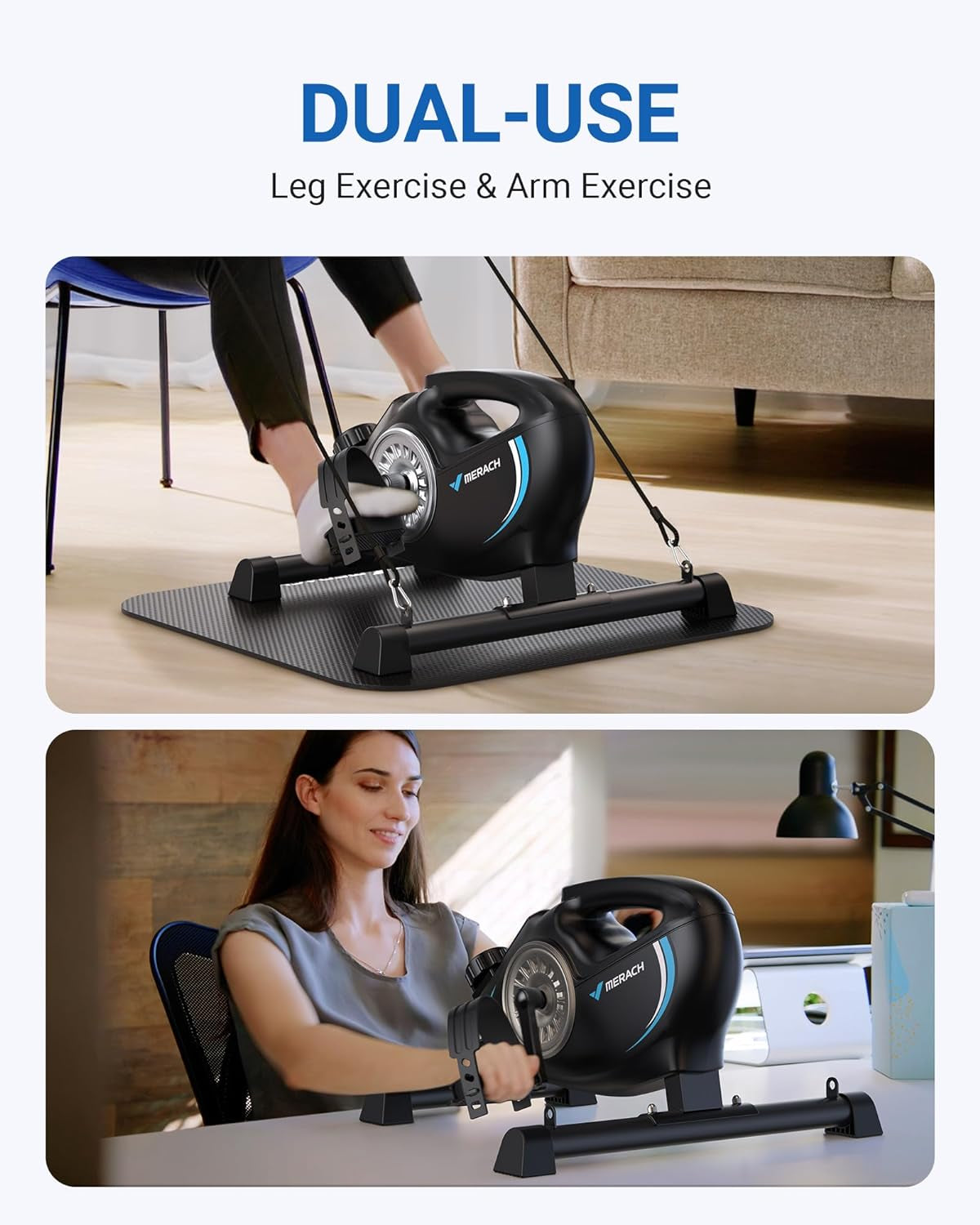 MERACH Under Desk Bike Pedal Exerciser