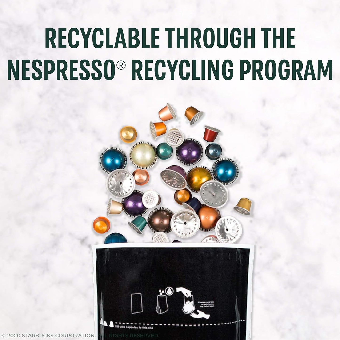 Starbucks by Nespresso Vertuo, Dark Roast Espresso, Brews 1.35 oz.