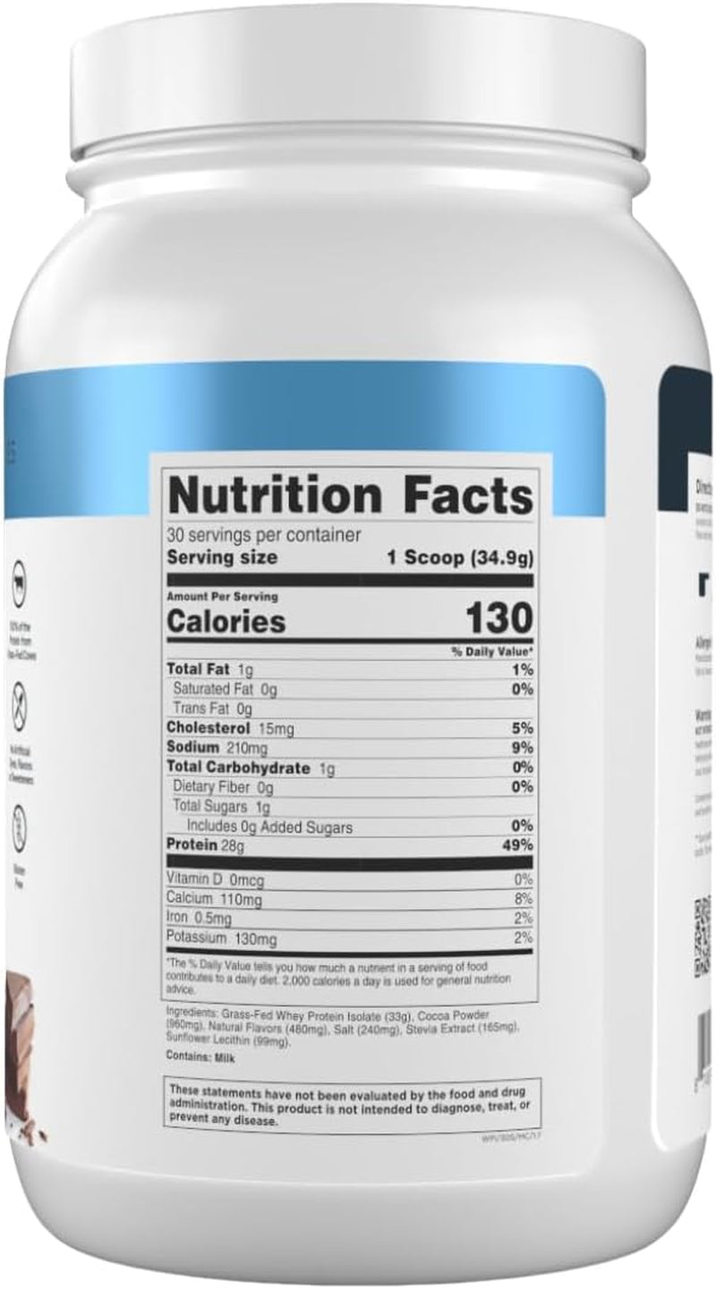 Transparent Labs Grass-Fed Whey Protein Isolate