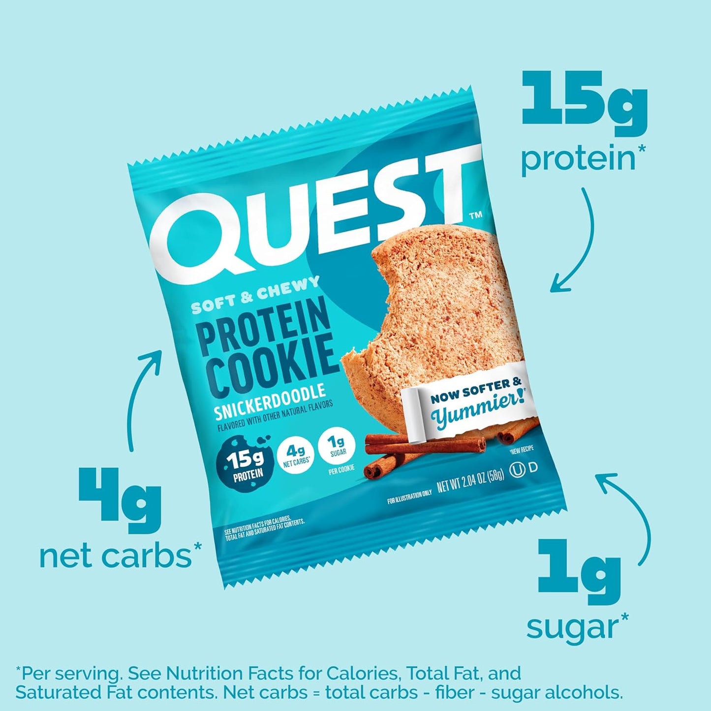 Quest Nutrition Snickerdoodle Protein Cookie 12 Count
