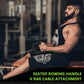 Double D Row Handle Cable Attachment for Weight Workout