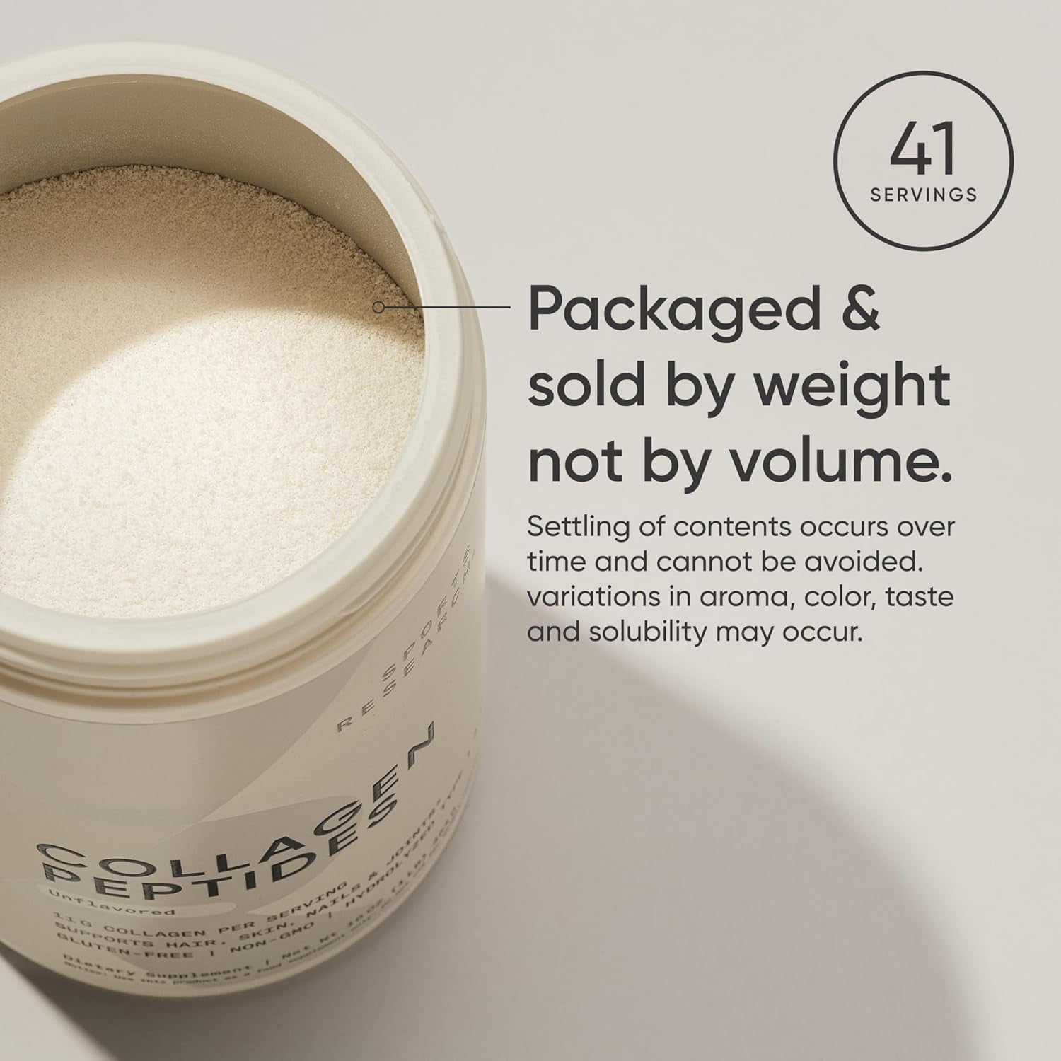 Sports Research Collagen Peptides - Hydrolyzed Type 1 & 3 Collagen Powder