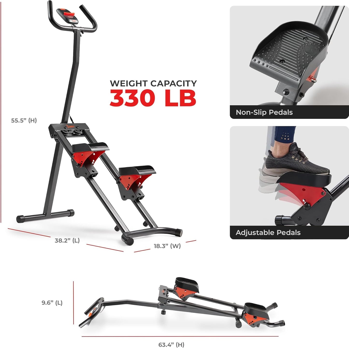 Sunny Health & Fitness Stair Stepper w/Handlebar