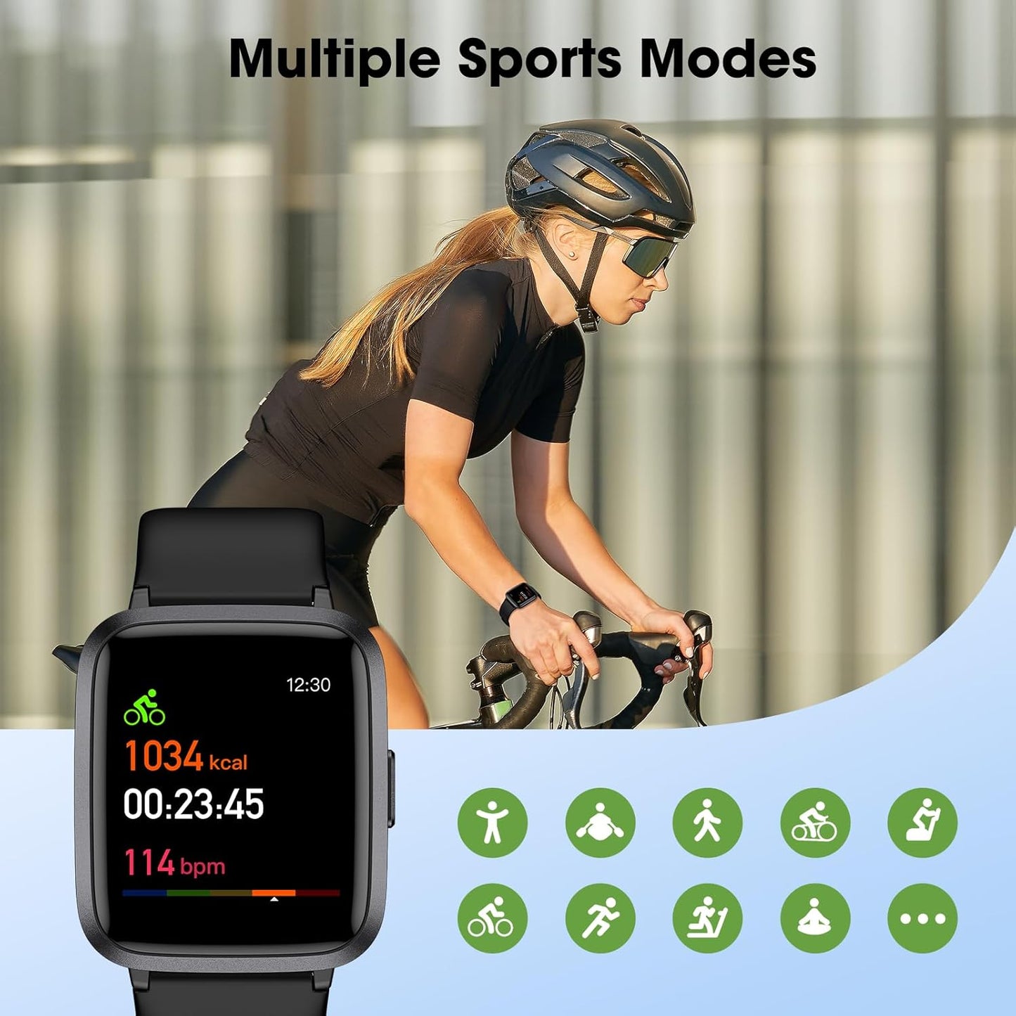 Fitness Tracker Watch with Heart Rate Monitor