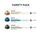Nespresso Capsules Vertuo, Variety Pack, Medium and Dark Roast Coffee, Brews 7.8 Oz.