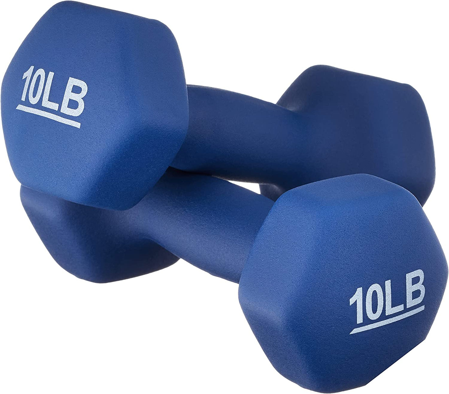 10 Pound Neoprene Dumbbell Hand Weights for Exercise