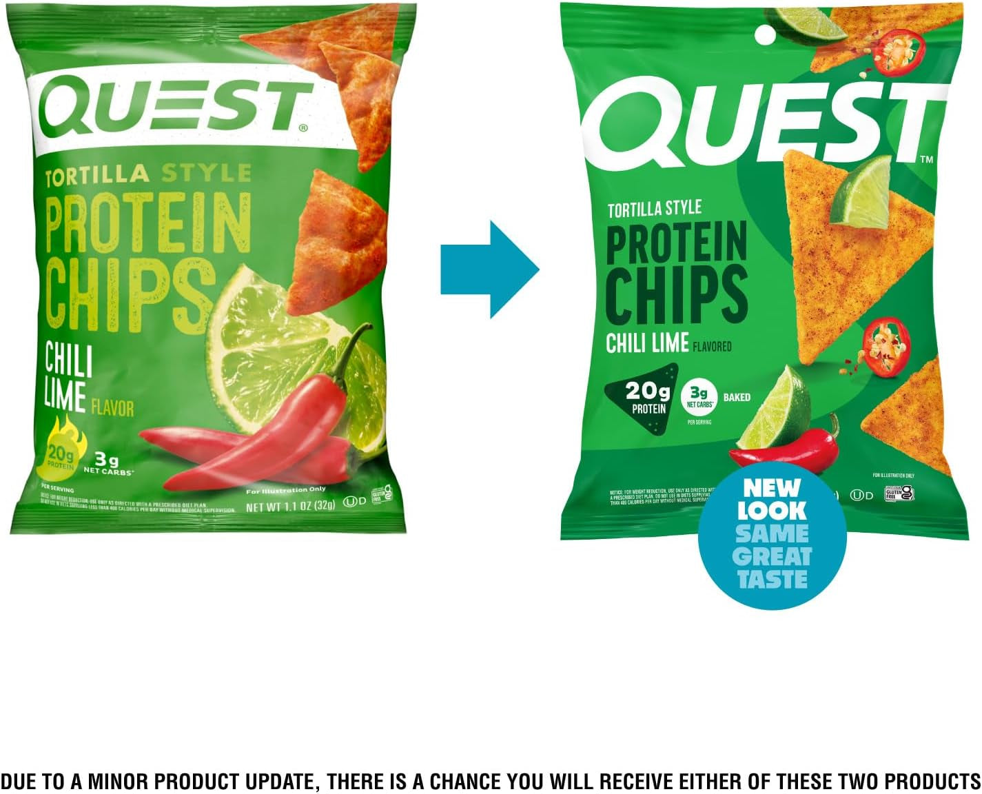 Nutrition Chili Lime Tortilla Style Protein Chips (Pack of 12)