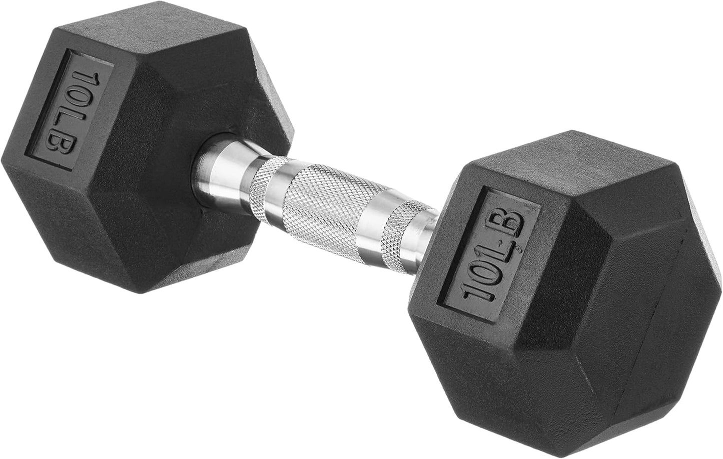 10 Pound Rubber Hex Dumbbell Hand Weight