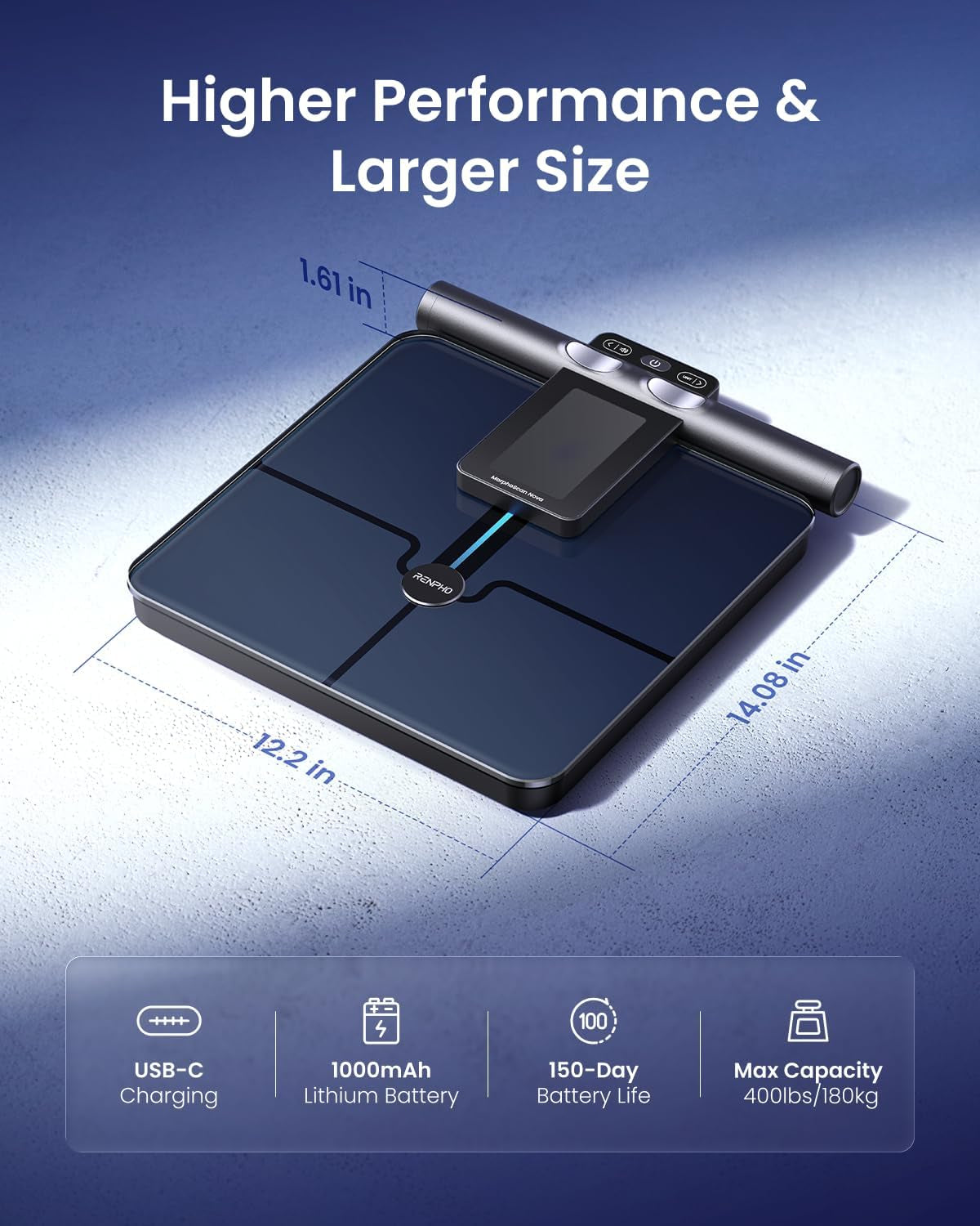 Smart Scale for Body Weight with 8-Electrode Body Composition Scale