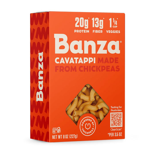 Banza Cavatappi Pasta from Chickpeas - Gluten Free, High Protein, and Lower Carb