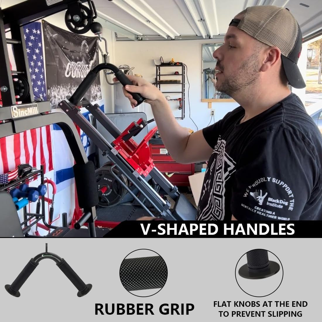 Cable Machine Attachment Set LAT Pulldown Attachments