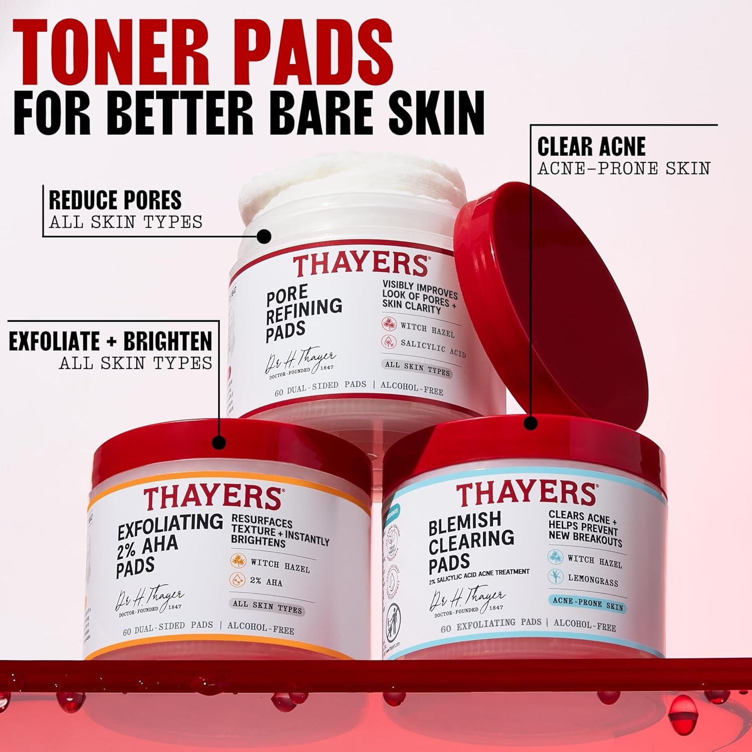 Thayers Blemish Clearing Acne Pads