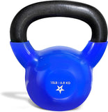 15 Pound Vinyl Coated Cast Iron Kettlebell