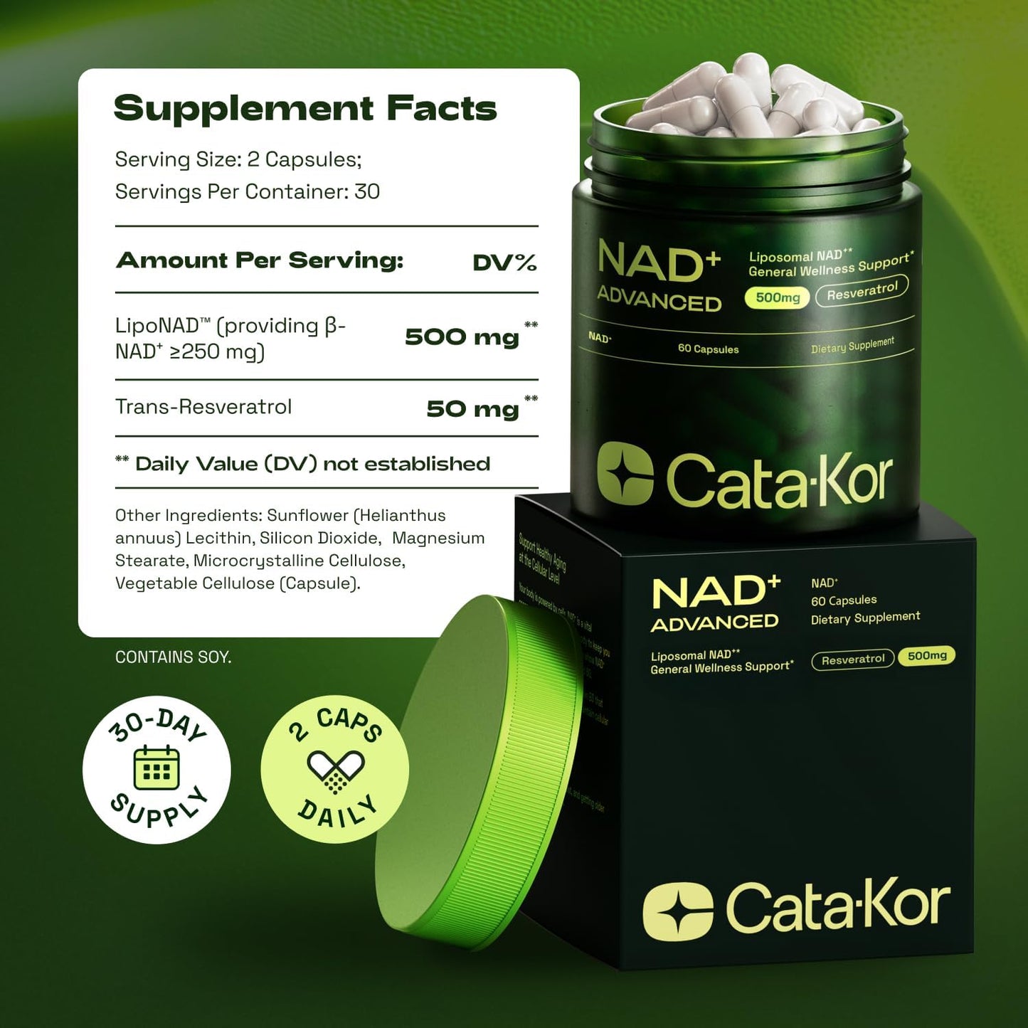 Cata-Kor Liposomal NAD+ Supplement