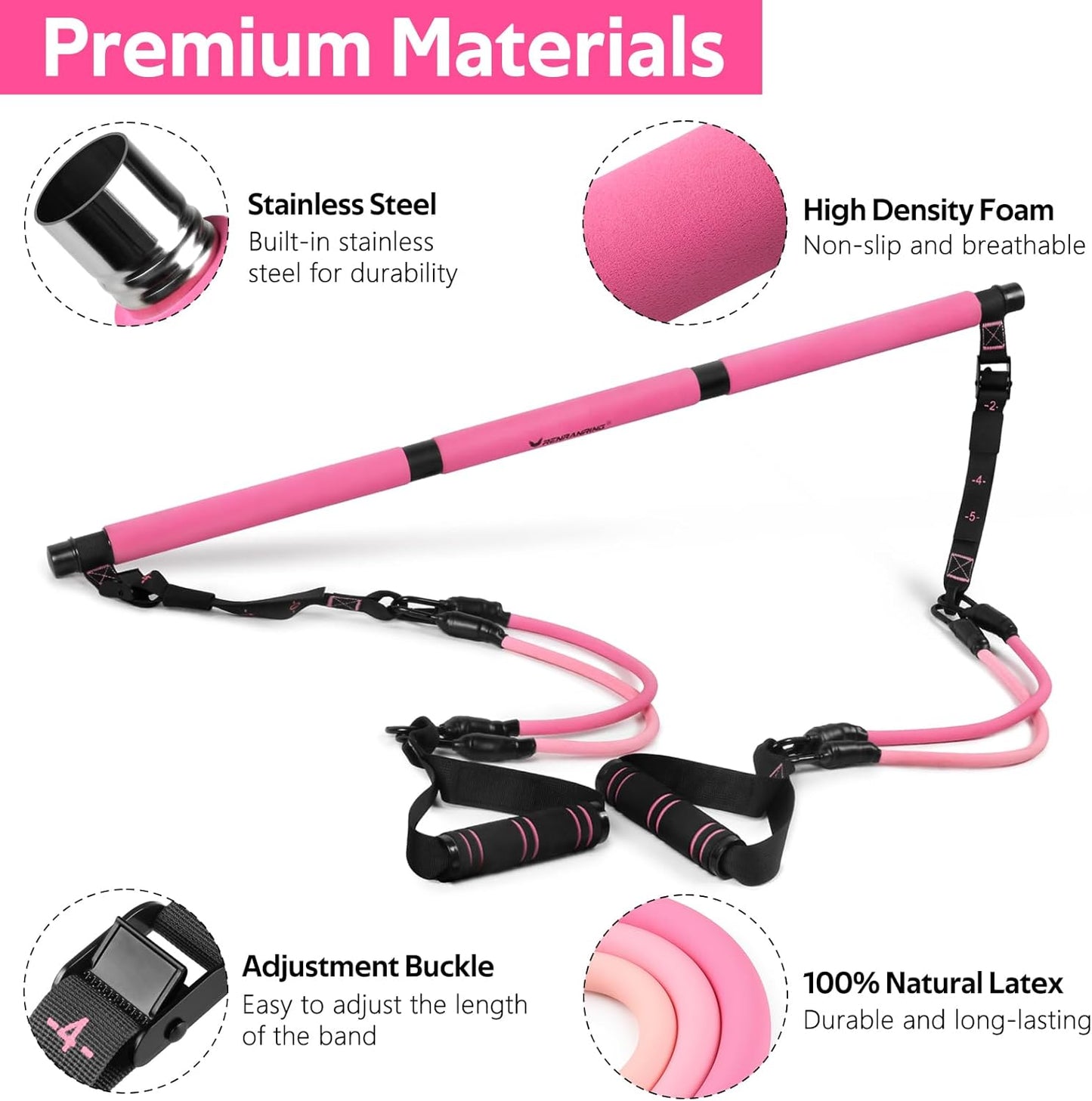 Pilates Bar Kit with Resistance Bands