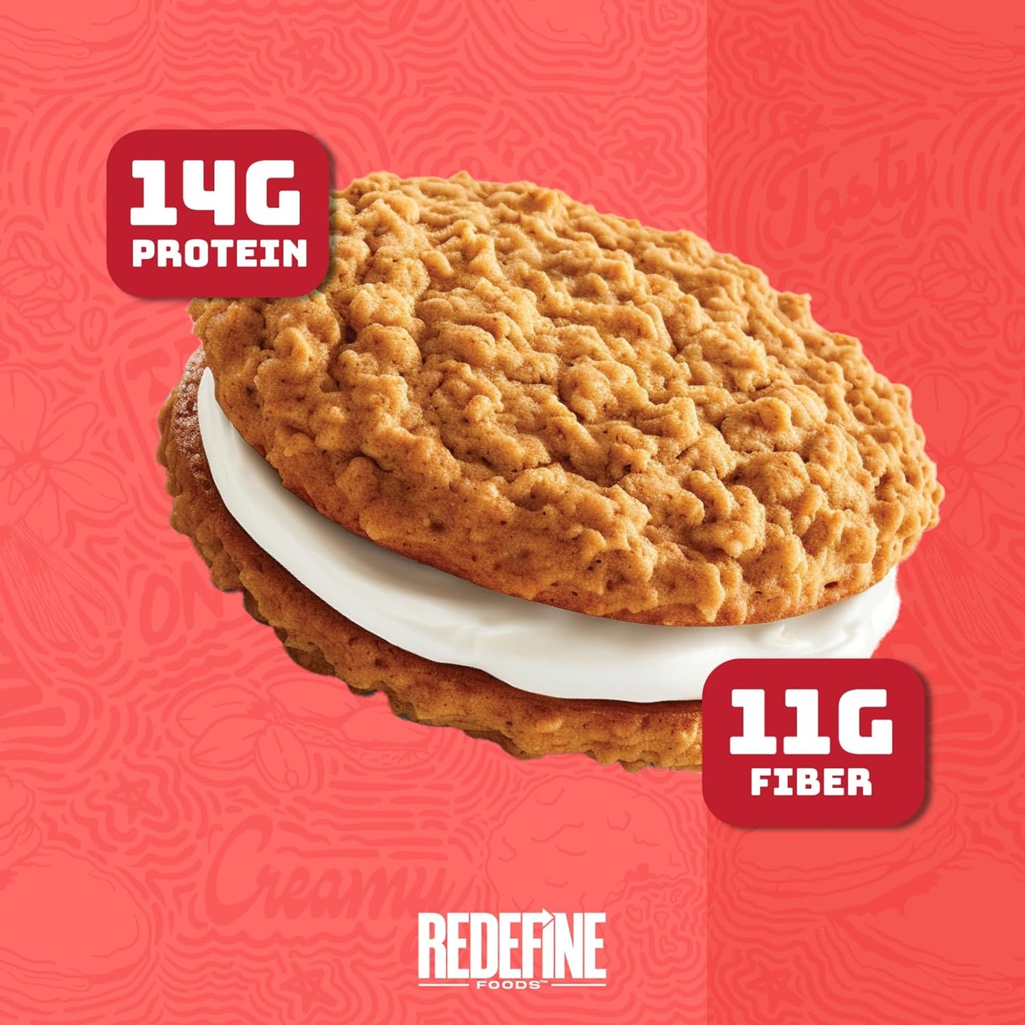 Redefine Foods Oatmeal Protein Pie, Original Flavor - 8 Count