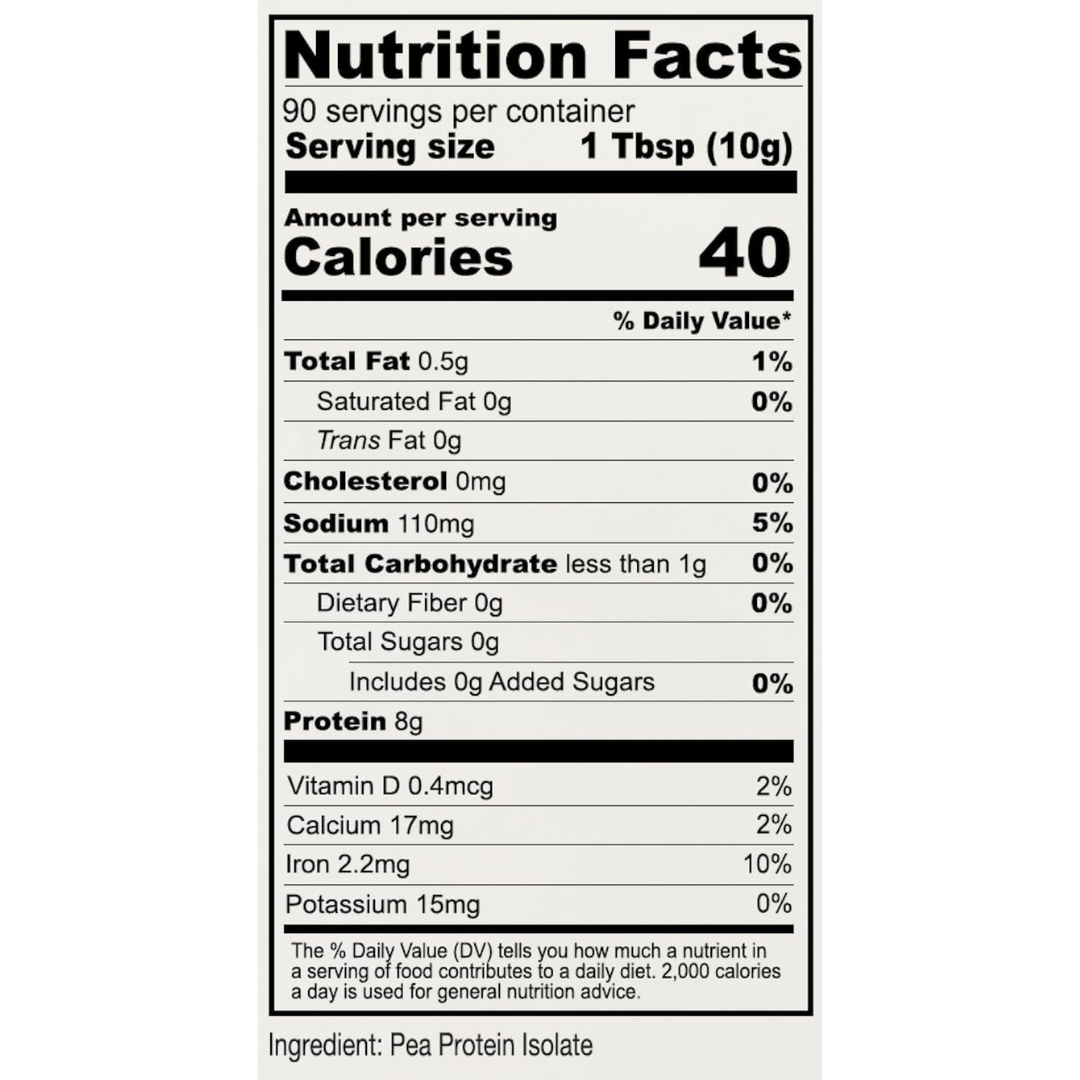 Anthony's Premium Pea Protein, 2 Lb Unflavored