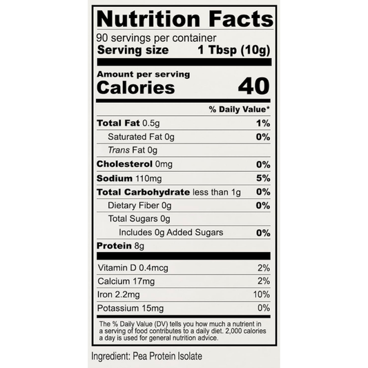 Anthony's Premium Pea Protein, 2 Lb Unflavored