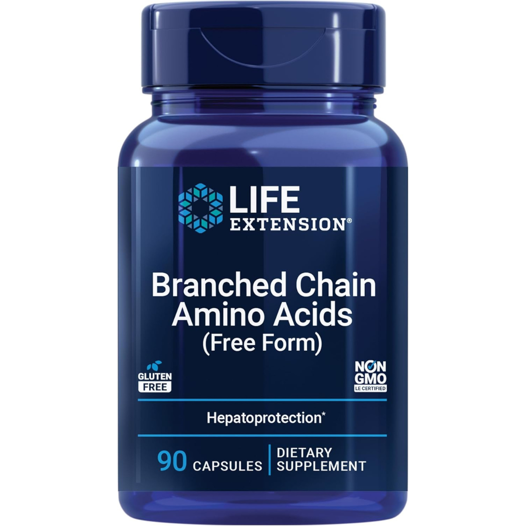 Life Extension Branched Chain Amino Acids (BCAAs), 90 Capsules