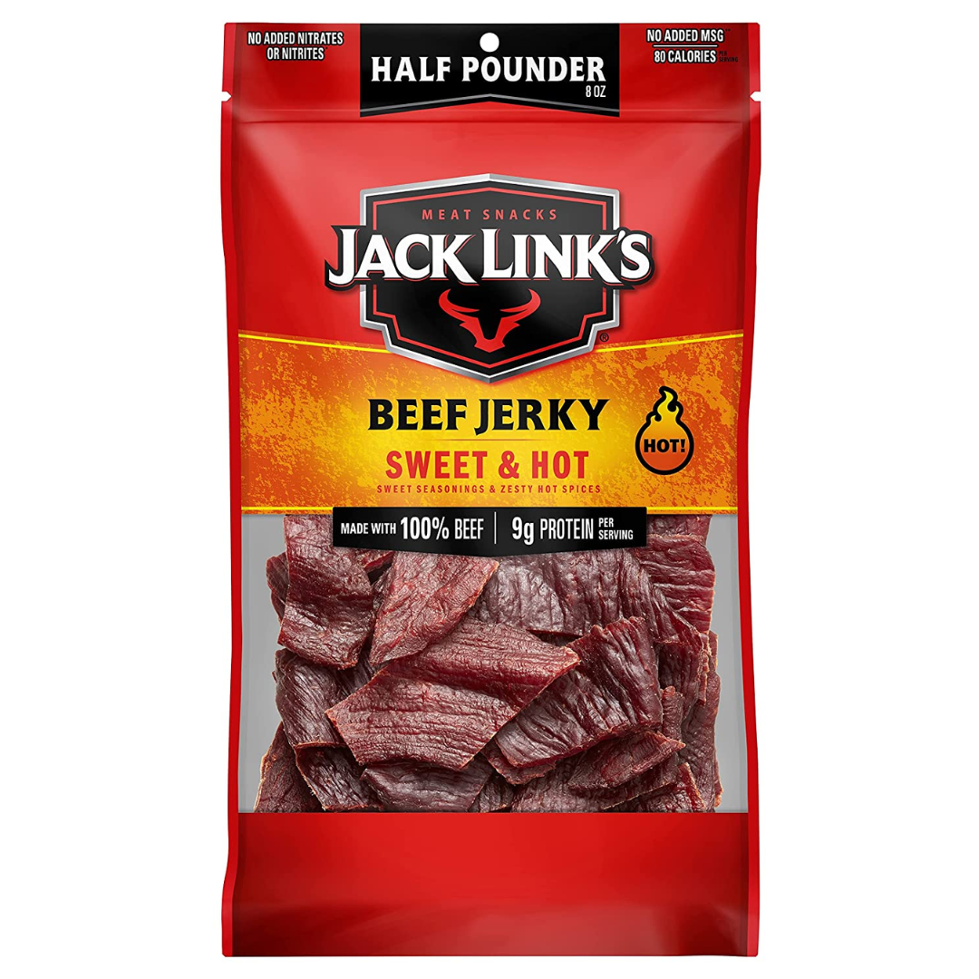 Jack Link's Beef Jerky Half Pounder - Sweet & Hot - 100% Real Beef
