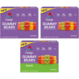 Atkins Endulge Gummy Bears Variety Pack, 18 Pack (12 Sweet Gummy Bears, 6 Sour Gummy Bears)