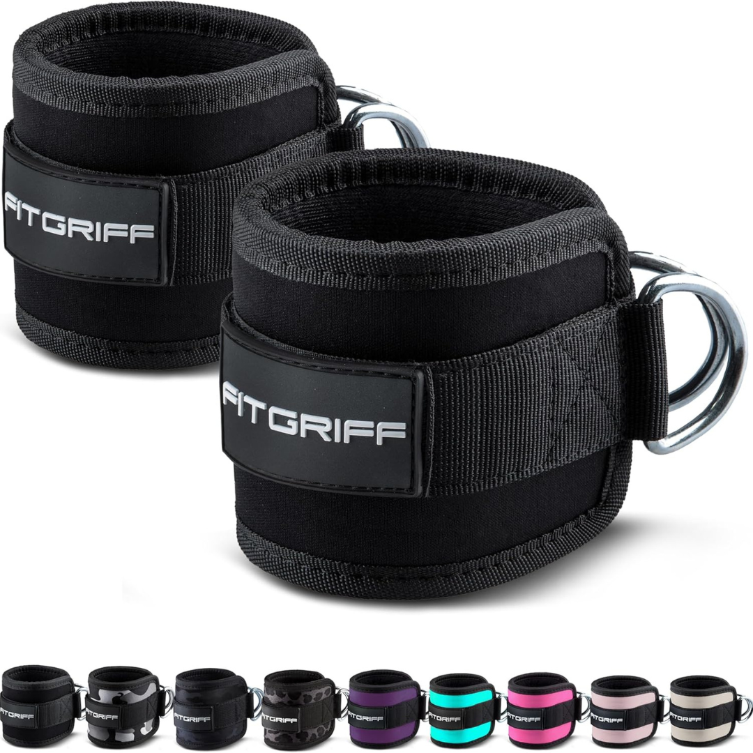Fitgriff Ankle Straps V1 for Cable Machine (2 Pieces)