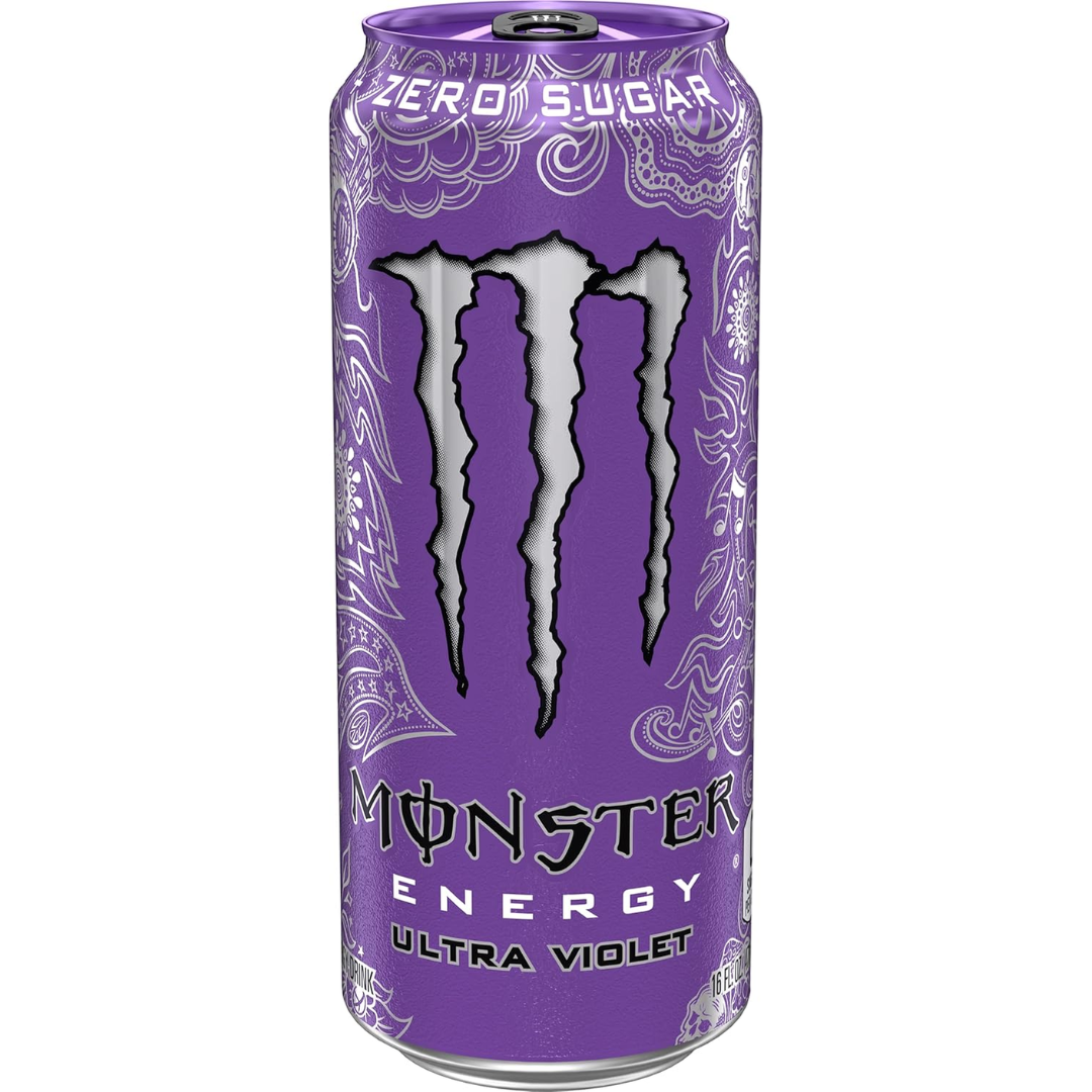Monster Energy Ultra Violet, Sugar Free Energy Drink, 16 Ounce | Pack of 15