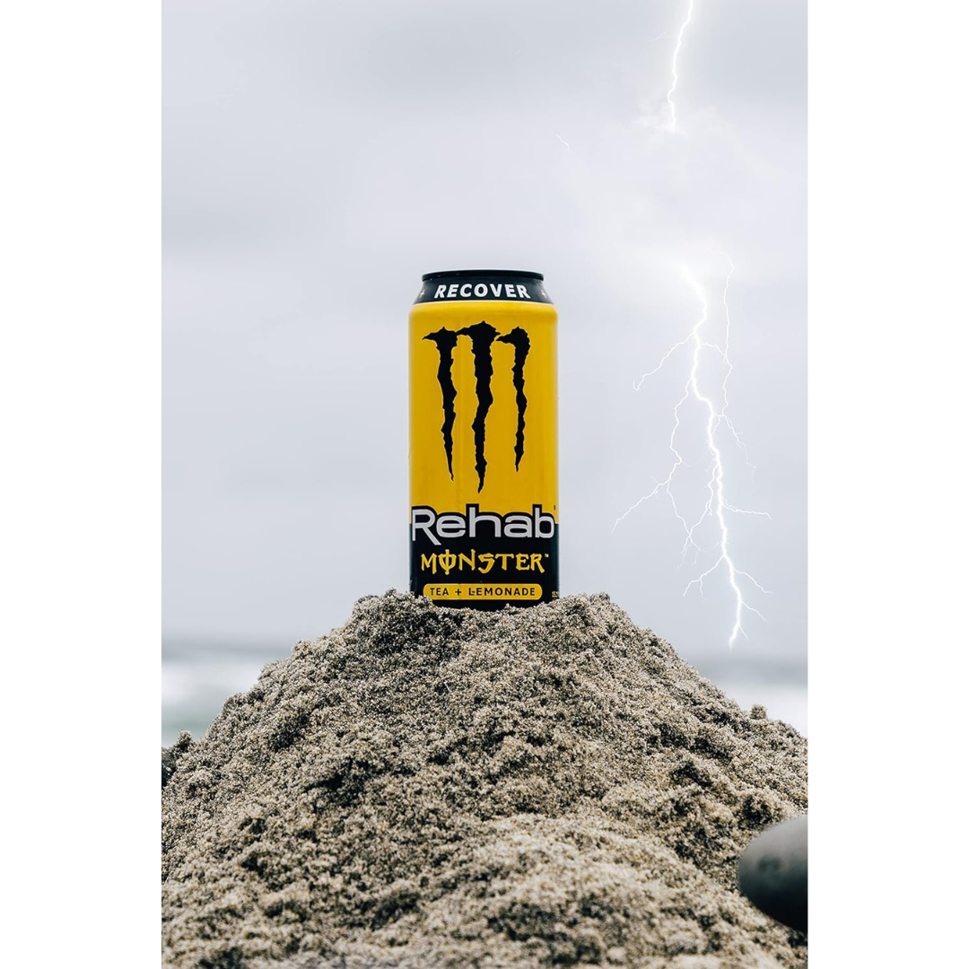 Monster Rehab Tea + Lemonade + Energy, Energy Drink 15.5 Ounce