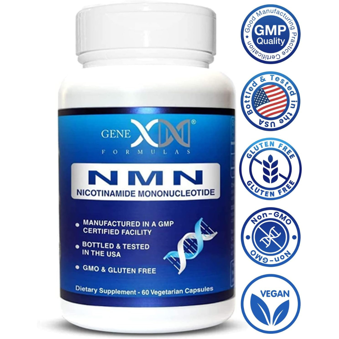 Genex Formulas NMN 250Mg - Stabilized Form (60 Capsules), 99% Pure Supplement Capsules