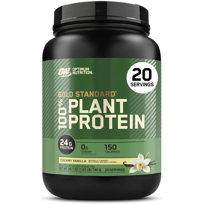 Optimum Nutrition Gold Standard 100% Plant Based Protein Powder - Creamy Vanilla, 20 Servings