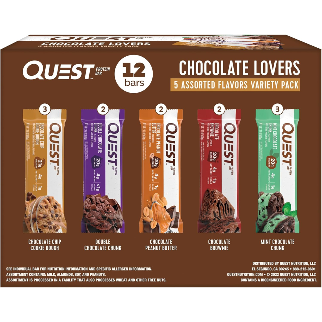 Quest Nutrition Chocolate Lovers Variety Pack, 12 Count
