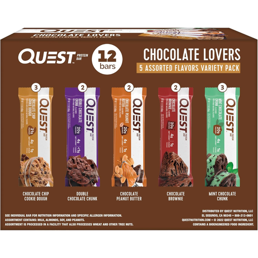 Quest Nutrition Chocolate Lovers Variety Pack, 12 Count