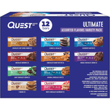 Quest Nutrition Ultimate Variety Pack Protein Bars, 12 Count