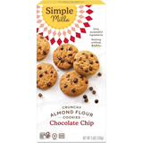 Simple Mills Almond Flour Chocolate Chip Cookies, Gluten Free and Delicious Crunchy Cookies