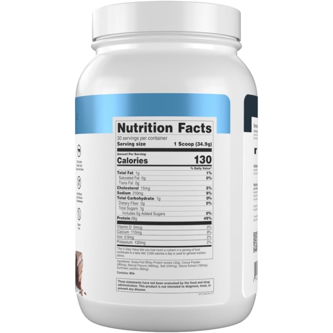 Transparent Labs Grass-Fed Whey Protein Isolate
