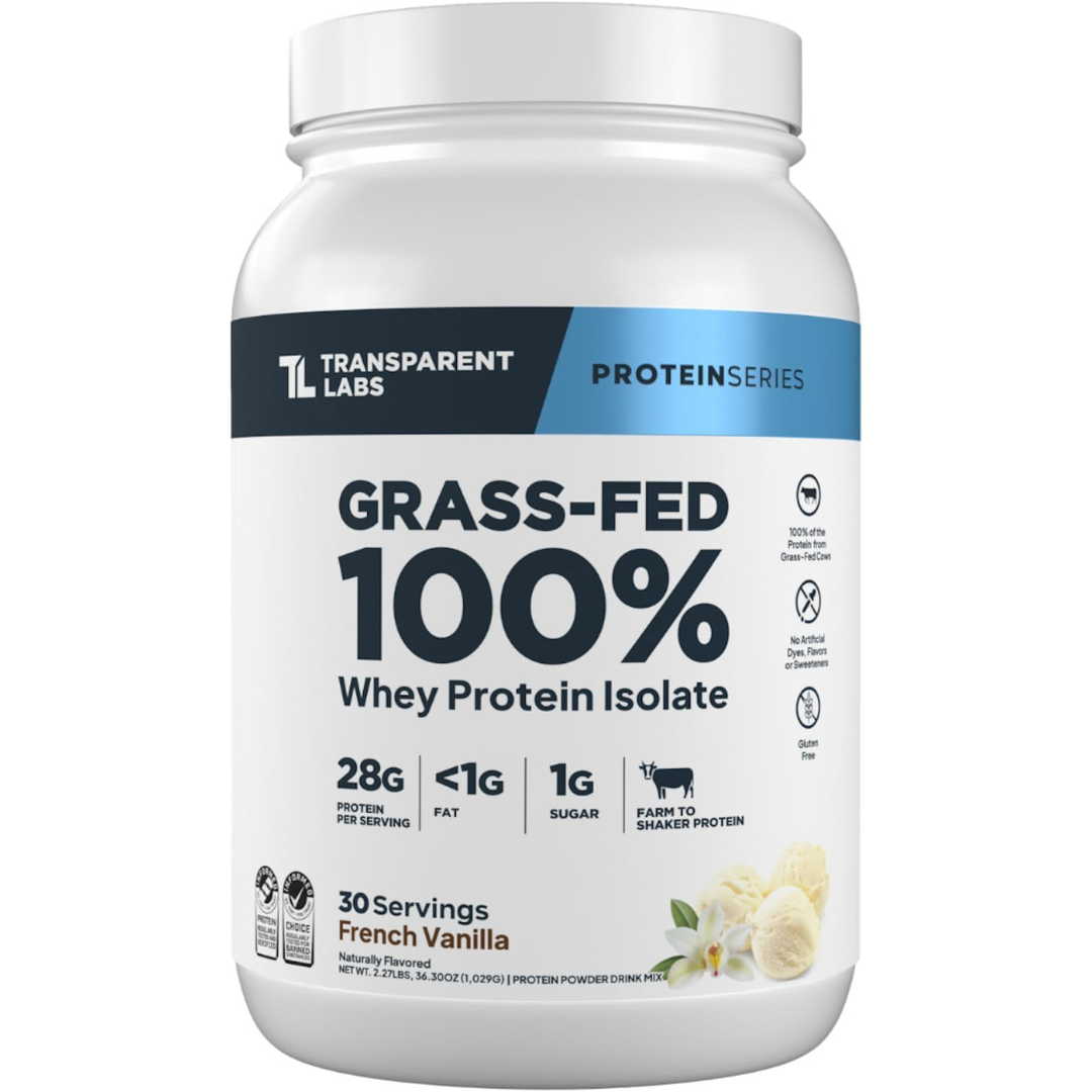 Transparent Labs Grass-Fed Whey Protein Isolate