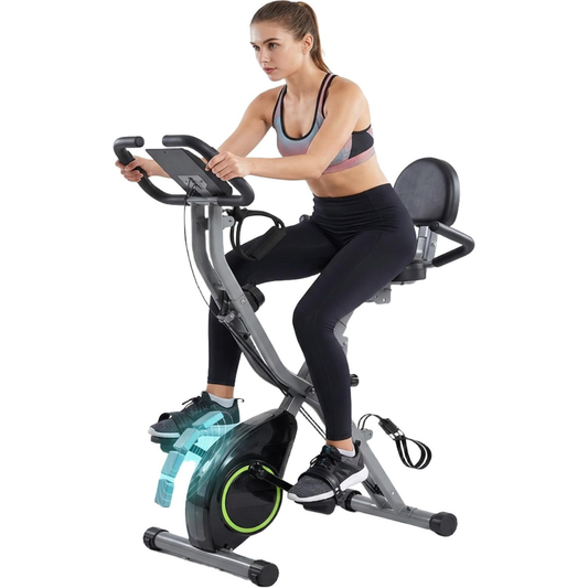 USLIM Foldable Exercise Bike Stationary Bikes for Home