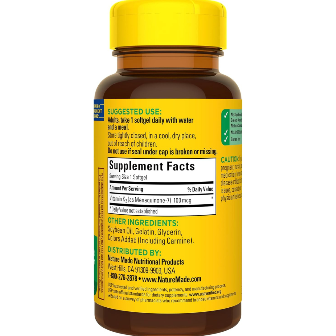 Nature Made Vitamin K2 100 mcg