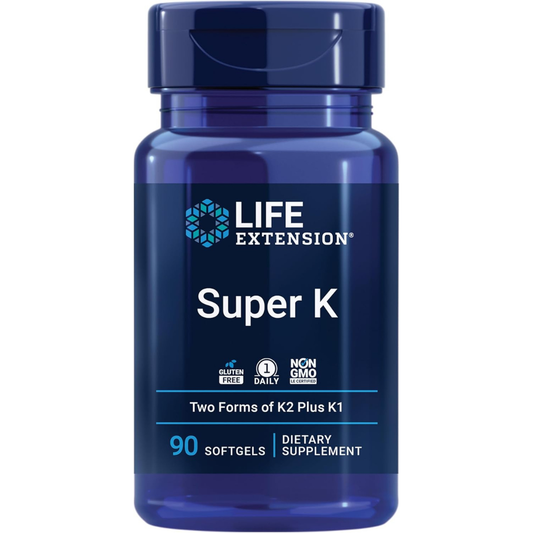 Life Extension Super K, Vitamin K Supplement, 2000 Mcg Vitamin K